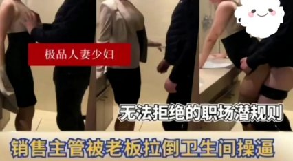 销售主管被老板拉到卫生间操逼